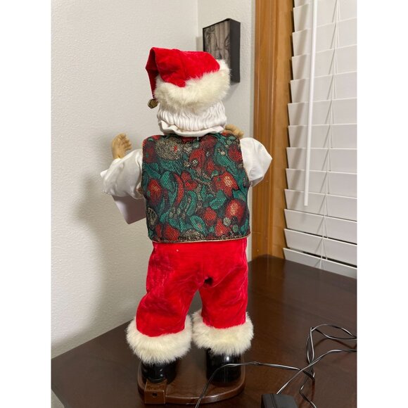 Vintage Rockin' Around Santa Animated Figure 18" Works Great! - Picture 4 of 11